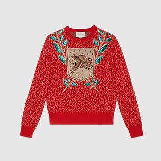 maglione gucci tigre prezzo|maglieria gucci uomo firmata.